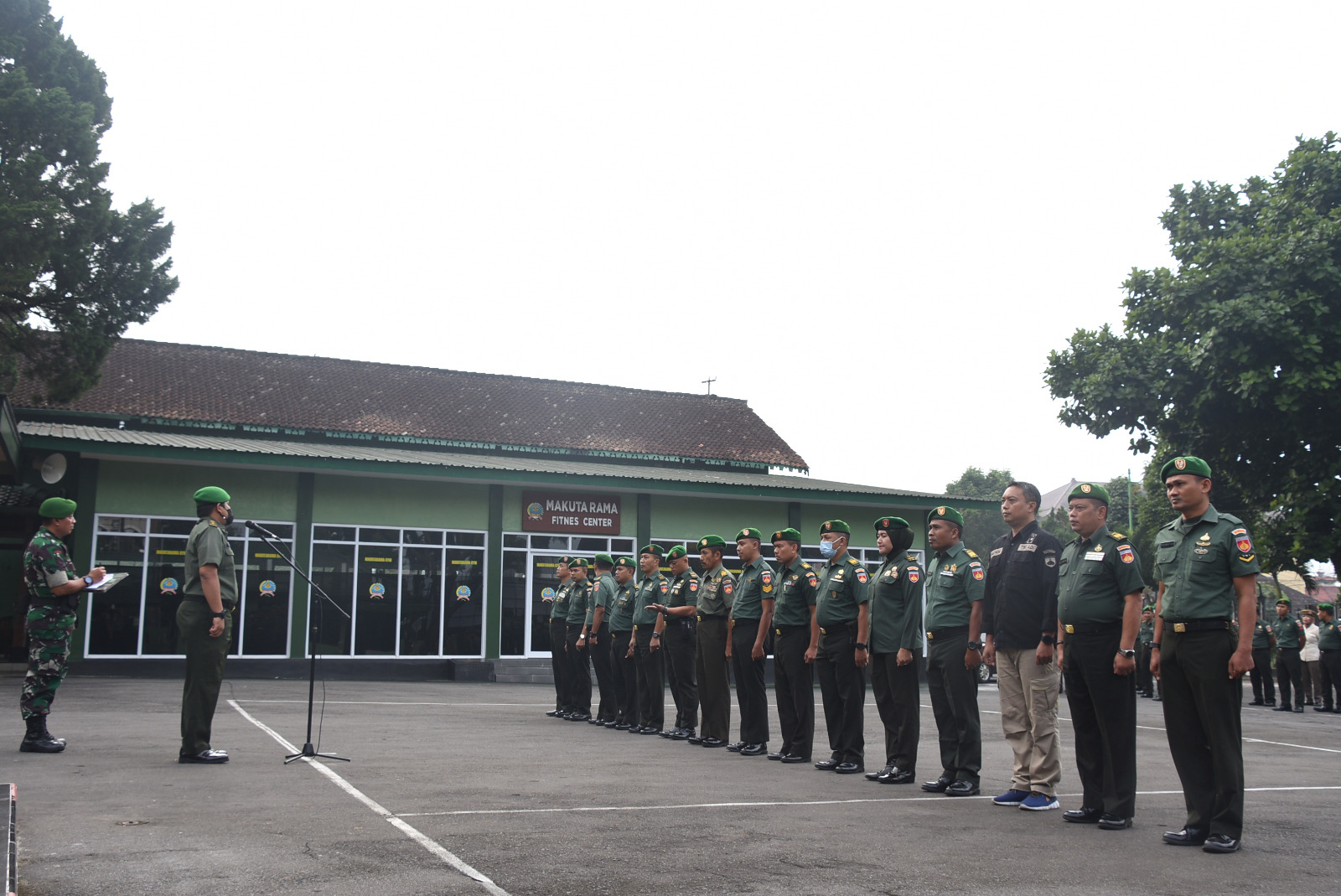 Pimpin Apel Pagi, Pasiops Berikan Arahan Kepada Prajurit Dan PNS Korem 073/Makutarama